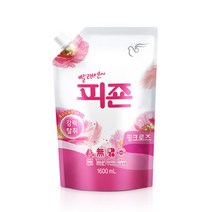 피죤 프리미엄 섬유유연제 핑크로즈 파우치, 1.6L, 1개