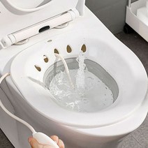 버블 접이식 가정용 좌욕기 수동 비데, 그레이