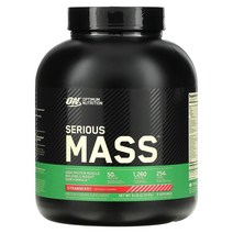 와와마켓 Optimum Nutrition 체중 관리 시리어스 매스 고효능 프로틴 파우더 딸기맛 2.72kg 1팩