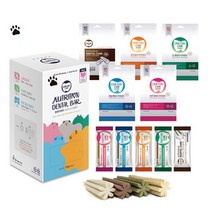 강아지 덴탈껌 원데이케어 뉴트리션바 기능성 강아지 간식, 콤보팩(각10개씩)