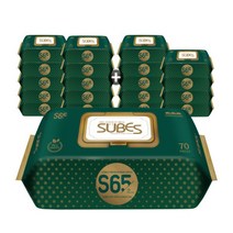 슈베스 S65 아기물티슈 캡형 70매 20팩 저자극 전성분EWG그린