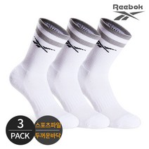 리복 여성 스포츠파일 넥컬러 링글 크루삭스 3P_GY, FREE, 3족세트_GY