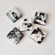 인조이박스 오드리햅번 사각 손거울, 사각_C, 1개