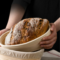 고래뮤 반느통 발효바구니 원형 타원형, 185mm, 단품(바네통), 1개