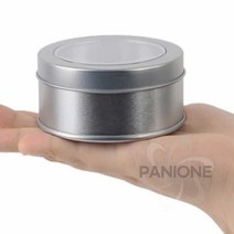 원샵 원형 틴케이스 캔들틀 원형통 방산시장캔들, 90x35mm - 막힘