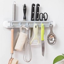1분에 설치끝 접착식 칼꽂이 벽면 칼집 식도 식칼정리 간편설치, 1개, 접착칼-블루