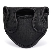 빅티스 Big Teeth Mallet 퍼터 헤드커버 클래식 말렛 커버 PU 가죽 자석 망치 센터 샤프트 오딧세이 2 볼 시리즈 퍼터에 적합, Black