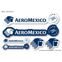 STEA 세계 항공사 로고 스티커SET 스티커, 16 AERO MEXICO
