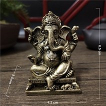조각상 정원조각상 조형물 정원장식품 gold lord ganesha statue buddha 코끼리 힌두교 신 조각 인형 수지 홈 정원 장식 buddha statues for, 브론즈3