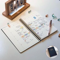 일일 업무 일지 시간 스케줄 관리 위클리 만년 플래너, 단품