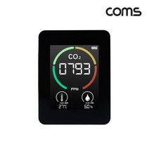 Coms 이산화탄소 측정기 CO2 공기질 가정용 실내, 1개