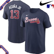 [미국정품] 나이키 MLB Ronald Acuna Jr. 애틀랜타 브레이브스 Name & Number - Red 886473
