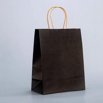 웨딩 생일 크리스마스 세례 파티 선물 가방 제품 패키지 가방 쇼핑 핸드백에 대 한 10pcs 크래프트 종이 포장 가방, 검은색, 26x12x32cm