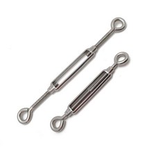 스텐 와이어 로프 줄 1M절단 클립 도르래 턴버클 공예용 액자걸이 빨래줄 0.8mm~8mm, 3.스텐 턴버클, 12mm, 1개