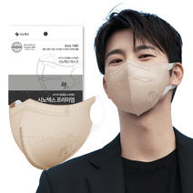 시노텍스 ePTFE 완벽한 숨쉬기편한 프리미엄 마스크 컬러 골라담기 10매, 베이지중형(M) 10매