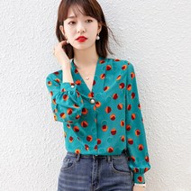 봄옷 플라워 블라우스