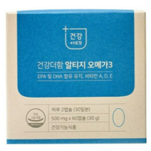 함소아제약 건강더함 알티지오메가3 (30일분), 60정, 5박스