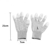 보호구 정전기 방지 장갑 가정용 청소 니트 미끄럼 내마모성 산업 보호 1 쌍, [03] L, 3L