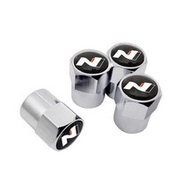 타이어 휠 자동차 4개대 현대 N 라인 i30 i20 소나타 악센트에 적합한 자동차 알루미늄 합금 휠 허브 밸브, 10 Silver