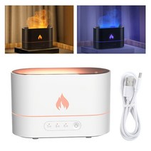 가습기 미니 샤오미 무선 USB 휴대용 아로마 디퓨저 시뮬레이션 불꽃 홈 58 58, 2색 흰색