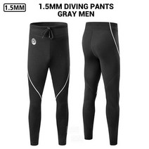 스킨스쿠버 서핑 웻 슈트 다이빙 후드 수트 스쿠버 남성용 1.5mm 잠수복 네오프렌 수중 낚시 카이트 스피어 낚시 자켓 바지 옷, m 52-60kg, mb201 gy 온리 팬츠