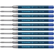 슈나이더 Slider 755 XB Extra Broad 볼펜 리필 1.4mm ISO, 파란색