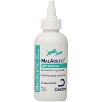 dechra malacetic otic pet 귀 관리 용품 4온스, 4 온스