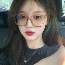 투명테 얼굴작아보이는 안경 도수없는 패션 여행 남자 여자 회사원안경