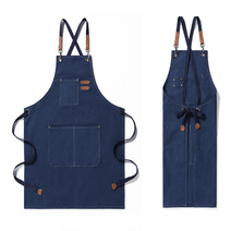 건코몰 프리미엄 작업용 포켓 앞치마, 1개, 네이비