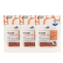 꼬뜨 치카껌 크랜베리 스틱 100g, 3개