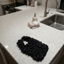 늘어나는 펄 요술 장바구니 손 가방 스몰, 블랙, 1개