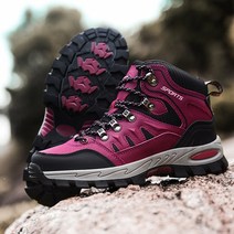 남성 여성 하이킹 신발 겨울 하이 탑 야외 산책 조깅 스니커즈 마운틴 부츠 방수 등산