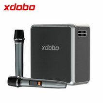 캠핑블루투스스피커 미니 휴대용 King Max 140W 4 스피커 스테레오 서라운드 블루투스 고출력 야외 무선 마이크 가라오케 아우디, With 2 microphones, 01 With 2 microphones