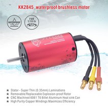 자동차 브러쉬Surpass Hobby 2845 브러시리스 모터 45A 60A ESC 80A 스피드 컨트롤러 업 그레 이드 390 1/1, 07 2800KV 35A with card
