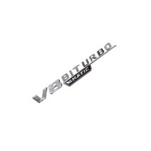 벤츠 BENZ 엠블럼 레터링 2017년형 바이터보 V8 V12 4MATIC, V8 BITURBO 4MATIC(실버 R)