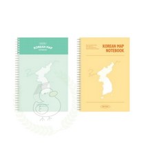 에포트구스 B5 한국사 세계사 모눈 그리드노트, 한국지도 민트