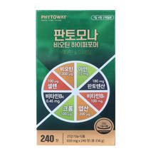 [본사정품][당일출고] 판토모나 비오틴 하이퍼포머 650mg 240정 복합 건강기능식품 미네랄 섭취 L시스틴 피로회복 모발강화 영양섭취 부모님 와이프 선물 셀렌 크롬 주원료, 1. 2박스