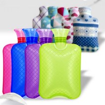 보온 물주머니 찜질팩 500ml 온찜질 보온 온열 온수 물주머니, 블루, 1개