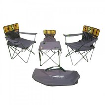[캠프365] 캠피 필드 체어 5종 세트 캠핑 의자 테이블 세트 / 1 1 체어 수납백 풀 세트 구성, 브라운