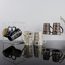 시나몬 커피 머그컵 400ml, 2개, 아이보리