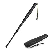 카본스틱 여자 등산스틱 저장 가방이있는 텔레스코픽 스틱 섹션 개폐식 방어 직원 휴대용, 60cm