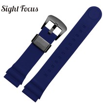 다이빙 시계 스쿠버다이빙 스노클링 세이코 다이버 스쿠버 밴드 용 22MM 고무, 5.blue black buckle - 22mm