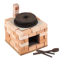 영공방 미니어처 벽돌 가마솥 아궁이 목재모형키트