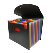 큰파일 계약 그림 칼라 1224 포켓 확장 폴더 a4 용지 비즈니스 파일 주최자 다층 분류 확장 폴더 문서 홀더, 덮개가 있는 24층