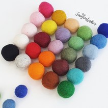 [정글스튜디오] 양모볼 1.5cm 2.2cm 3cm 100%울 펠트볼 DIY, 22.터키그린