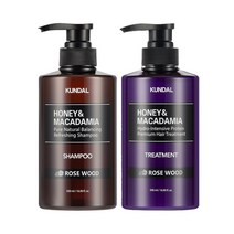 쿤달 네이처샴푸500ml + 트리트먼트500ml 아로마에디션 로즈우드, 1세트