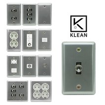 스텐 토글 스위치 레트로 빈티지 모던 콘센트 커버 교체 USB 전화 인터넷 맹커버, 18.스텐_콘센트 4구