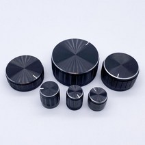 알루미늄 합금 포텐쇼미터 노브 캡 인코더 볼륨 컨트롤 오디오 일렉트릭 기타 6mm 널링 샤프트 홀, 21x13mmdh