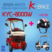 코리아바이크 KTC800 전동 사륜스쿠터 자동브레이크, 화이트(힌색), KTC기본구성800+고속(2배속)충전기