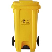 제설함 대형쓰레기통 재설함 눈 모래함 대형 폐기 통, 100L 페달 벨트 휠